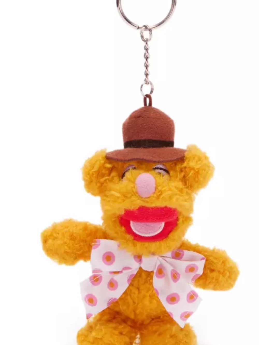 NWT Disney Muppet Plush Fozzie Bear Keyfob/Bag Charm